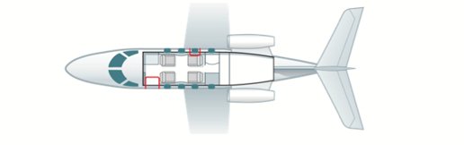 volo privato sul Embraer Phenom 100